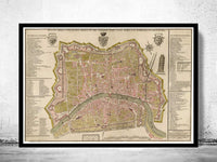 Old Map of Pisa Italy 1777 Vintage Map | Vintage Map Wall Art Print