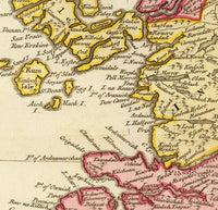 Old Map of Scotland 1778 Vintage Map | Vintage Map Wall Art Print