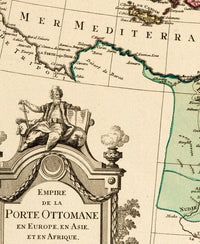 Old Map of Middle East Arabian Peninsula 1790 Vintage Map Arabia | Vintage Map Wall Art Print