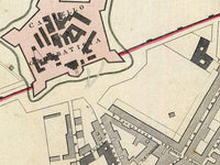 Old Map of Florence Firenze 1835 Vintage Map | Vintage Map Wall Art Print