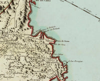 Old Map of Ibiza Island Spain 1778 Vintage Map | Vintage Map Wall Art Print