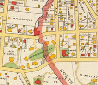 Old Map Tarrytown of New York 1893 Vintage Map | Vintage Map Wall Art Print