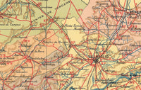 Old Map of Valladolid Region 1900 Spain Espana | Vintage Map Wall Art Print