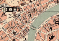 Old Map of Liège Belgium 1880 Vintage Map | Vintage Map Wall Art Print