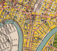Old Map of Winnipeg Manitoba Canada 1927 Vintage Map | Vintage Map Wall Art Print