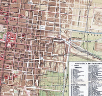 Old Map of Mexico City 1907 Vintage Map | Vintage Map Wall Art Print