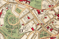 Old Map of Bristol UK 1890  | Vintage Map Wall Art Print