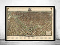 Old Map of Washington Capitol 1923 Vintage Map  | Vintage Map Wall Art Print