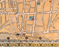 Old Map of Tehran Iran Vintage Map | Vintage Map Wall Art Print