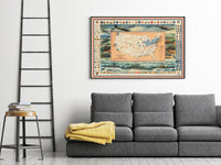 Defense Map of United States America 1942 Mobilization of our Military and Economic Resources | Wall Map Print