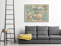 Old Map of French Colonies 1950 Antique Territoires et Possessions Print