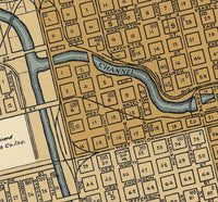 Old Map of Stockton California 1938 Vintage Map | Vintage Map Wall Art Print