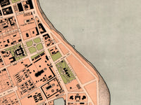 Old Map of Phnom Penh Cambodia 1920 Vintage Map | Vintage Map Wall Art Print