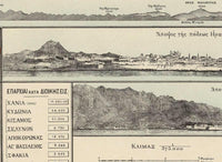 Old Map of Crete Island Greece Creta 1897 | Vintage Map Wall Art Print