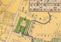 Old Map of Taichung Taiwan Vintage Map | Vintage Map Wall Art Print