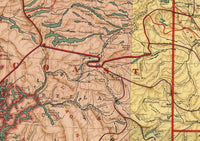 Old Map of British Columbia 1915 Canada Vintage Map | Vintage Map Wall Art Print