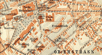 Old Map of Zurich Switzerland 1913 Vintage Map | Vintage Map Wall Art Print