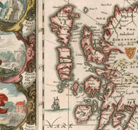 Old Map of United Kingdom Great Britain 1642 Antique British Isles Map | Vintage Map Wall Art Print  | | Large Map Print