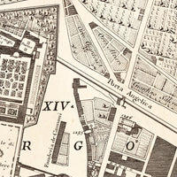 Old Map of Vatican Rome Italy 1748 Vintage Map of Vatican City | Vintage Map Wall Art Print