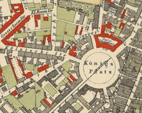 Old Map of Kassel Cassel Germany Deutshland 1878 Vintage Map | Vintage Map Wall Art Print