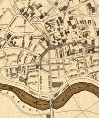 Old Map of Cambridge Massachusetts 1910 Vintage Map  | Vintage Map Wall Art Print