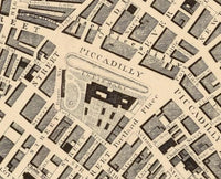 Old Map of Manchester United Kingdom 1825 Vintage Map | Vintage Map Wall Art Print