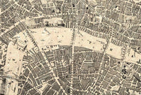 Old Map of London England 1845 Vintage Map of London | Vintage Map Wall Art Print