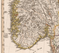 Old Map of Sweden 1824 Vintage Map | Vintage Map Wall Art Print