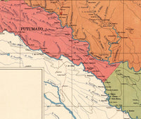 Old Map of Colombia Vintage Map of Colombia | Vintage Map Wall Art Print