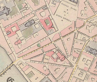 Old Map of Florence Italy 1850 Vintage Map | Vintage Map Wall Art Print