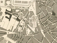 Old Map of Montpellier France 1834 Vintage Map | Vintage Map Wall Art Print