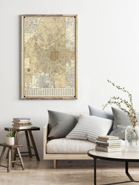Old Map of Atlanta City Vintage Map  | Vintage Map Wall Art Print