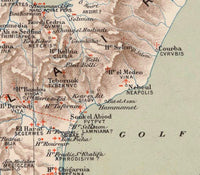 Old Map of Tunisie Tunisia 1912 Vintage Map | Vintage Map Wall Art Print