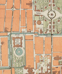 Old Map of The Hague Den Haag 1889 Vintage Map | Vintage Map Wall Art Print