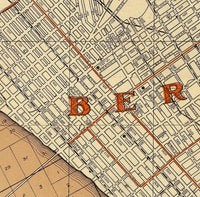 Old map Oakland Alameda Berkeley California 1925  | Vintage Map Wall Art Print