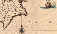 Old Map of Cyprus 1650 Vintage Map  | Vintage Map Wall Art Print
