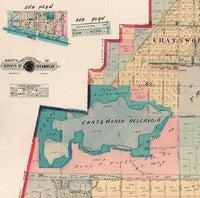Old Map of San Fernando The Valley 1921 Vintage Map  | Vintage Map Wall Art Print