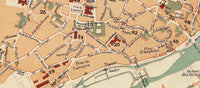 Old Map of Poitiers France 1896 Vintage Map | Vintage Map Wall Art Print