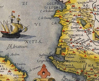 Old Map of Greece 1572 Vintage Map Greece Old Map | Vintage Map Wall Art Print