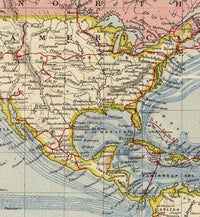 Vintage World Map 1883 Mercator projection Vintage Map | World Map Gift World Map Print | Vintage World Map | World Map Wall Art