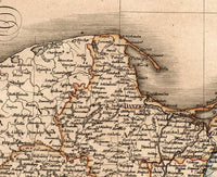 Old Map of Poland 1820 Vintage Map | Vintage Map Wall Art Print
