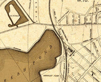 Old Map of Cambridge Massachusetts 1910 Vintage Map  | Vintage Map Wall Art Print