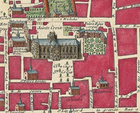 Old Map of Orleans France 1700 Vintage Map | Vintage Map Wall Art Print