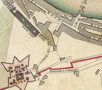 Old Map of Florence Firenze 1835 Vintage Map | Vintage Map Wall Art Print