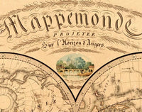 Old Map of the World 1839 Old Map of the World  | World Map Gift World Map Print | Vintage World Map | World Map Wall Art | Large Map Print