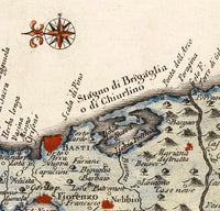 Old Map of Corsica Isle de Corse 1740  | Vintage Map Wall Art Print