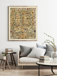 Old Map of Beijing China 1936 Vintage Map | Vintage Map Wall Art Print
