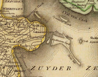 Old Map of Netherlands Holland 1831 Vintage Map | Vintage Map Wall Art Print