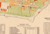 Old Map of Piacenza 1882 Vintage Map Piacenza | Vintage Map Wall Art Print