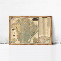 Old map of Buenos Aires Argentina 1920 Vintage Map of Buenos Aires | Vintage Map Wall Art Print